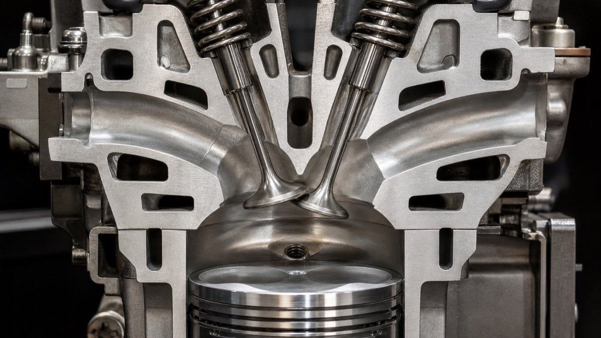 Clean engine valves and combustion chamber after decarbonisation